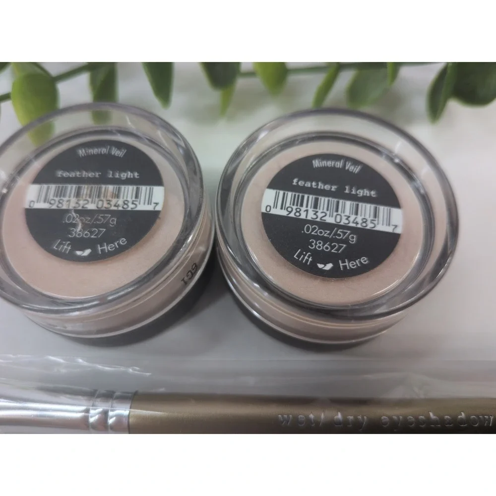 NEW SEALED LOT3🌸Bare Minerals Feather Light Mineral Veil Powder EyeShadow Brush